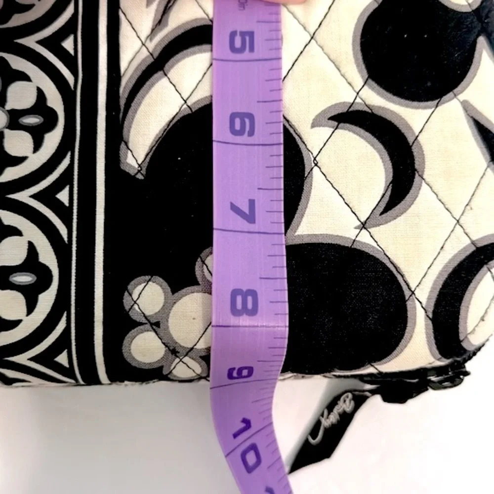 VERA BRADLEY Black & White Night & Day Padded Mini Laptop Computer Zipper Case